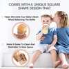 image:imagehegen Baby Bottles Anti Colic Baby Bottles Wide Neck Breastfeeding System 11 oz with Fast Flow Teats11oz Single