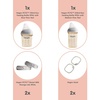 image:imagehegen Newborn Baby Bottle Basic Starter Kit PPSU Bottle for Babies Medium amp Slow Teat Breast Milk Storage Lids and Secure SealsBasic Starter Kit