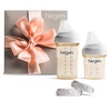 image:imagehegen Newborn Baby Bottle Basic Starter Kit PPSU Bottle for Babies Medium amp Slow Teat Breast Milk Storage Lids and Secure SealsBasic Starter Kit