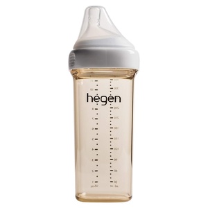 image:imagehegen Baby Bottles Anti Colic Baby Bottles Wide Neck Breastfeeding System 11 oz with Fast Flow Teats11oz Single