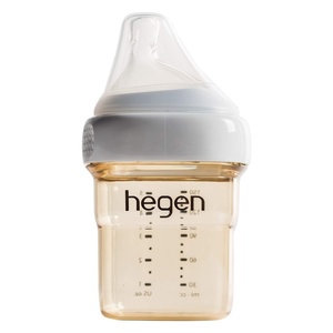 image:imagehegen Baby Bottles  Anti Colic Baby Bottles Wide Neck  Breastfeeding System 5 oz with Slow Flow Teats